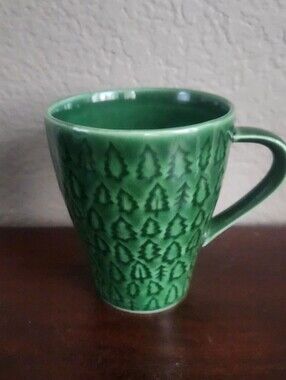 Starbucks 2008 Design House Stockholm Pine Christmas Tree Coffee Mug EUC $16